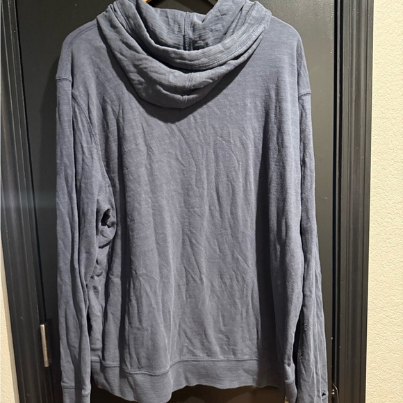 Faherty Sunwashed Slub Organic Cotton Hoodie - Graphite Size XXL. - Picture 4 of 9